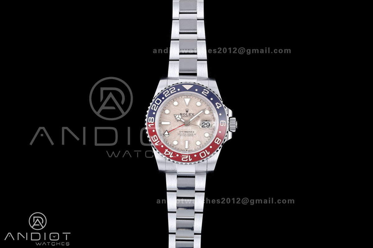 GMT Master II 126719 BLRO Gain Weight QF 1:1 Real Meteorite Dial On Oyster Bracelet SH3285 CHS (Free Sprung)